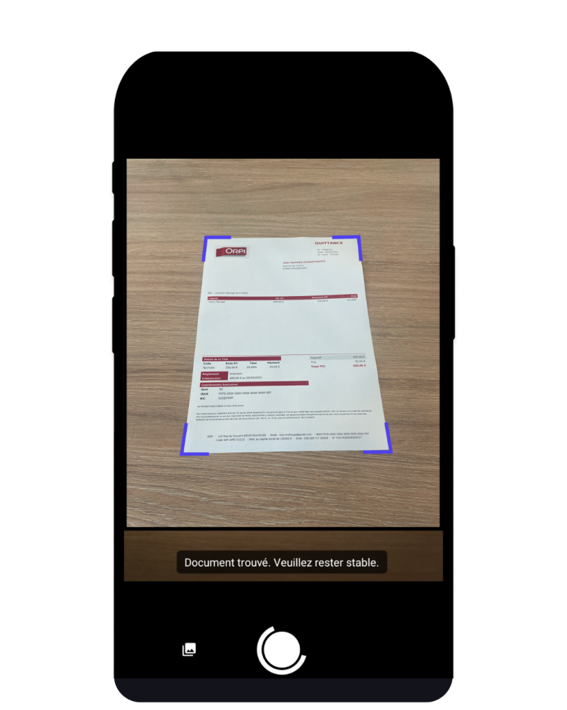 capture de documents en un instant via l'application MEG Mon Expert en Gestion