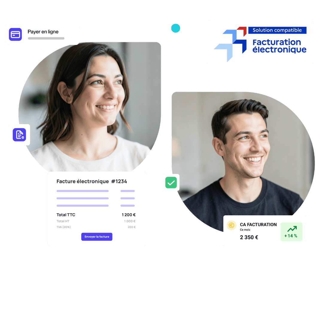 Dirigeants mettant en place la facture électronique